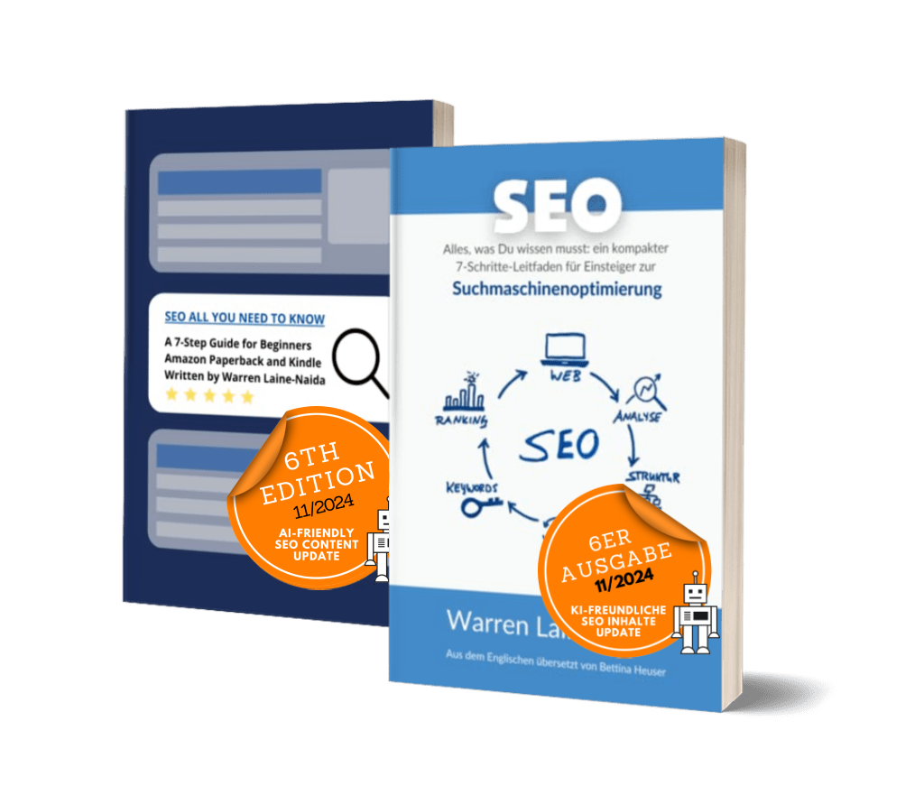 seo course books in German and English